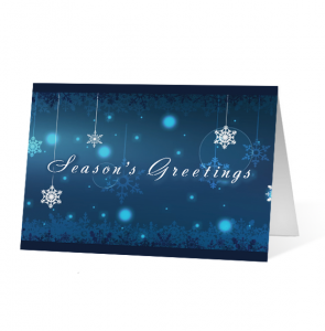 Winter Snowflake Carousel corporate holiday greeting card thumbnail