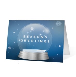 Swirling Wishes Christmas corporate holiday greeting card thumbnail