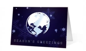 Around the World corporate holiday greeting card thumbnail