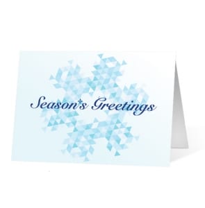 Geometric Greetings corporate holiday greetings card thumbnail