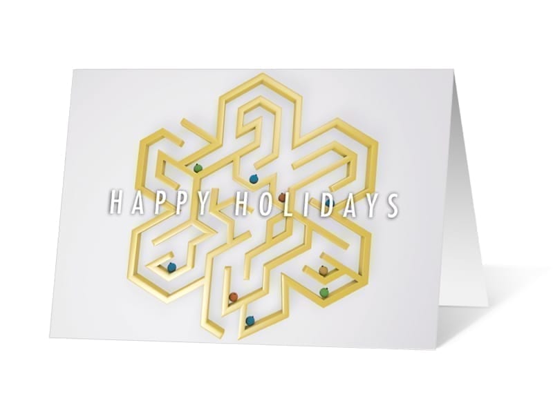 Labyrinth corporate holiday print thumbnail