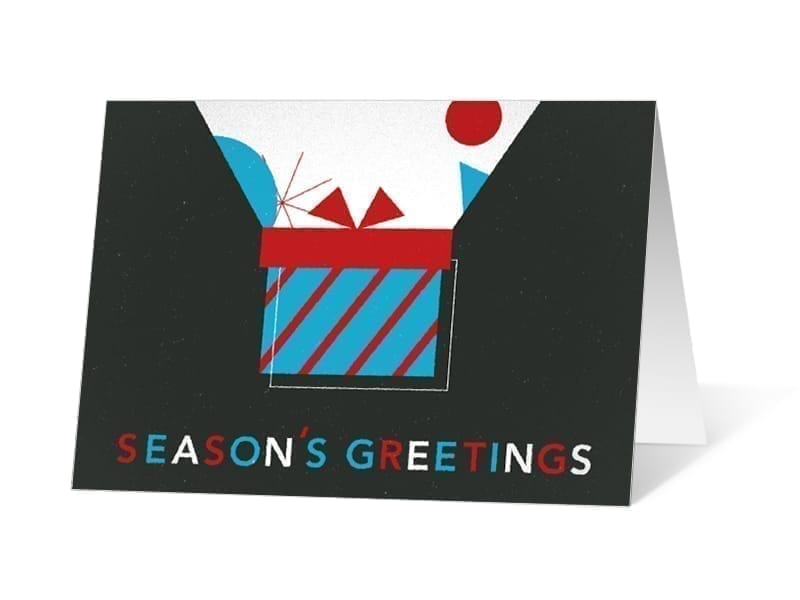 Merry moment 2020 corporate holiday print greeting card thumbnail