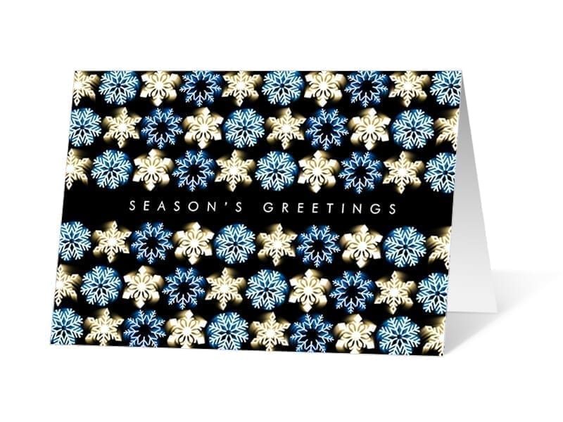 Dancing Lights 2020 corporate holiday print greeting card thumbnail