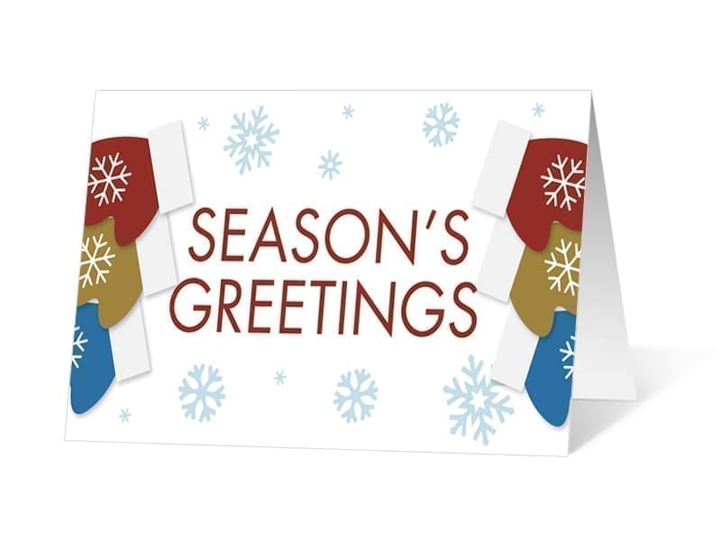 Holiday Mittens corporate holiday print thumbnail