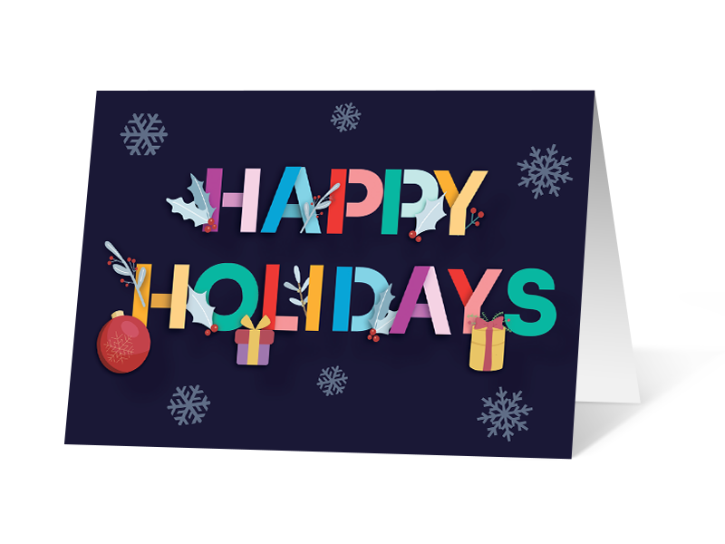 Cheerful Sentiments corporate holiday print thumbnail