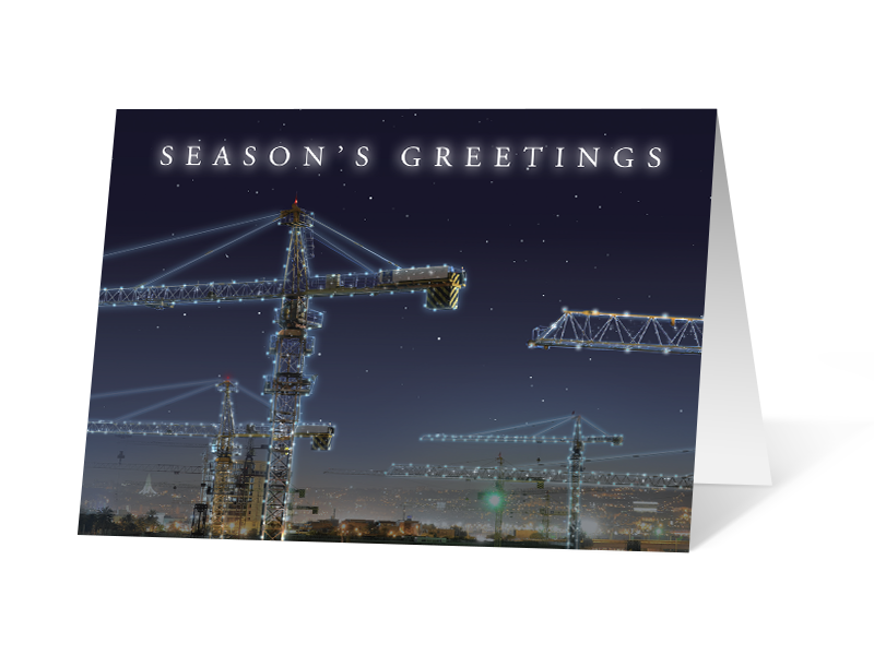 Construction Night corporate holiday print thumbnail