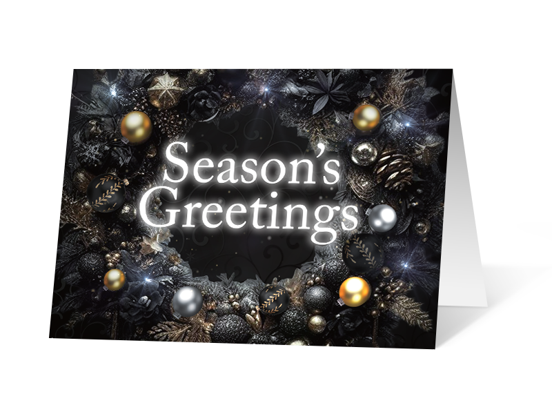 Gilded corporate holiday print thumbnail
