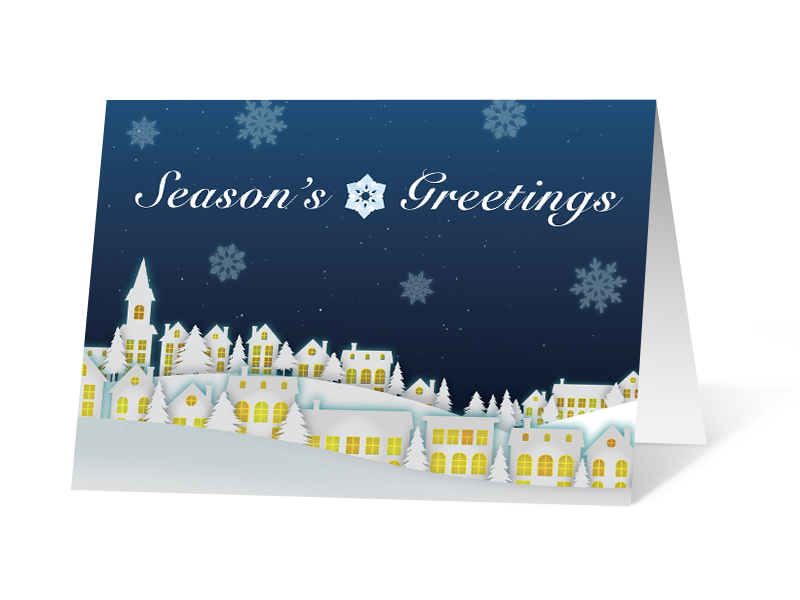 Winter Messenger corporate holiday print thumbnail