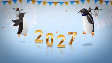 Playful Penguins (New Year)